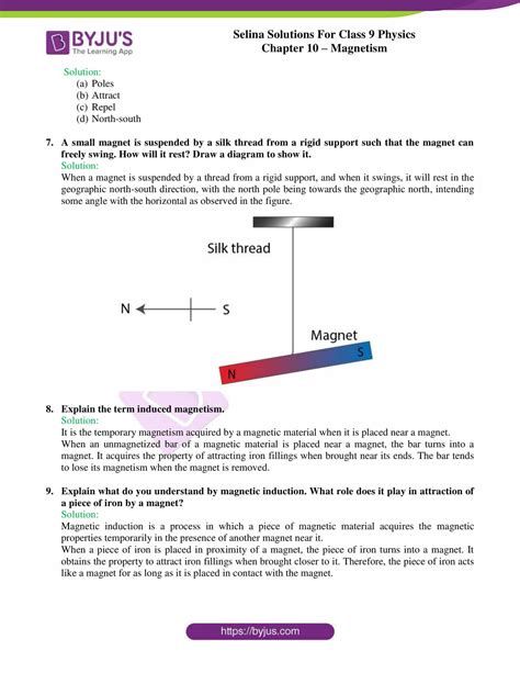 Magnetism And Its Uses Answer Key PDF