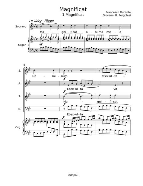 Magnificat in C Major Giovanni B Pergolesi music sheet pdf Reader