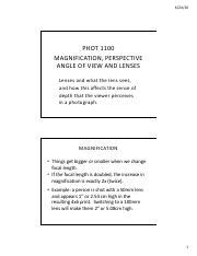 Magnification: A Perspective-Shifting Tool