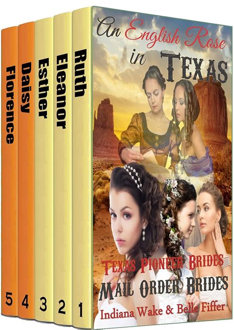 Mail Order Bride Box Set An English Rose in Texas 5 book Boxed Set Historical Romance Inspirational Book Bundle PDF