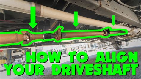 Maintaining driveshaft alignment: