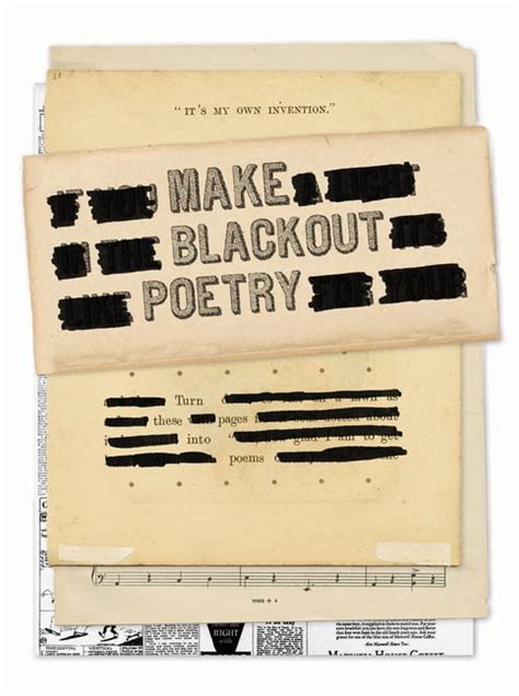 Make Blackout Poetry Turn These Pages into Poems PDF