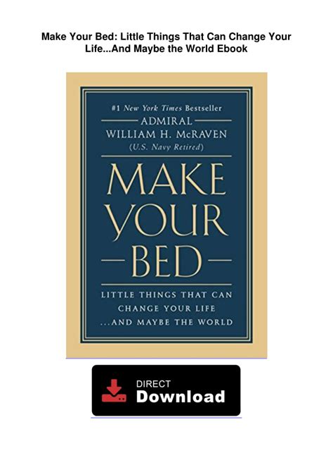 Make Your Bed Little Things That Can Change Your LifeAnd Maybe the World PDF