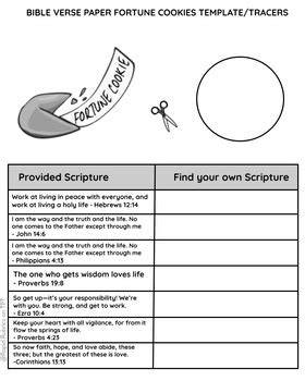 Make Your Own Fortune Cookie Bible Message Printable