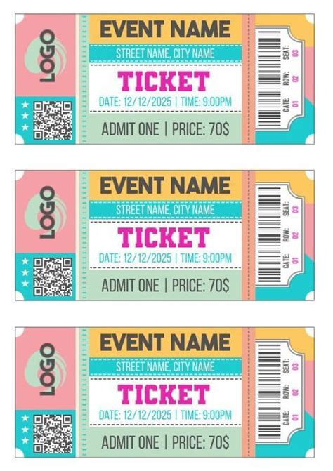 Make Your Own Tickets - Free Printable