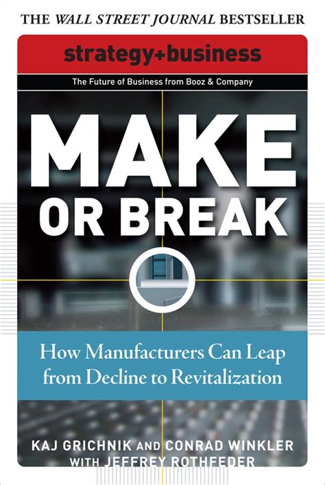 Make or Break How Manufacturers Can Leap from Decline to Revitalization Epub