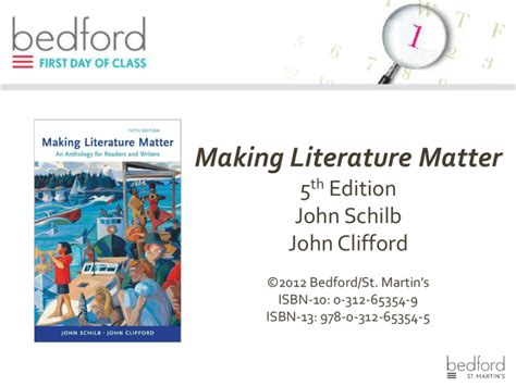 Making Literature Matter 5th Edition Pdf Download Kindle Editon