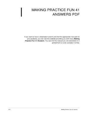 Making Practice Fun 41 Answers PDF