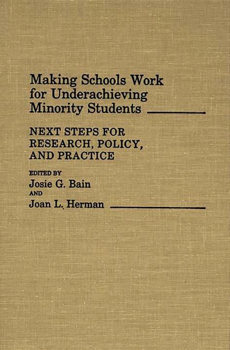 Making Schools Work for Underachieving Minority Students Next Steps for Research Kindle Editon