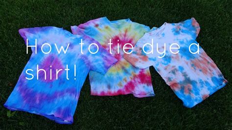 Making Your Own Tie-Dye Shirt