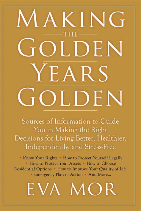 Making the Golden Years Golden: Resources and Sources of Information to Guide You in Making the Rig PDF