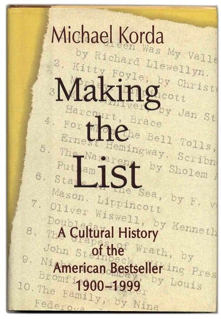 Making the List A Cultural History of the American Bestseller 1900-1999 Doc