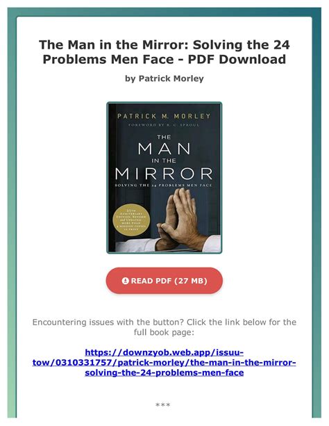 Man Mirror Solving Problems Face Epub