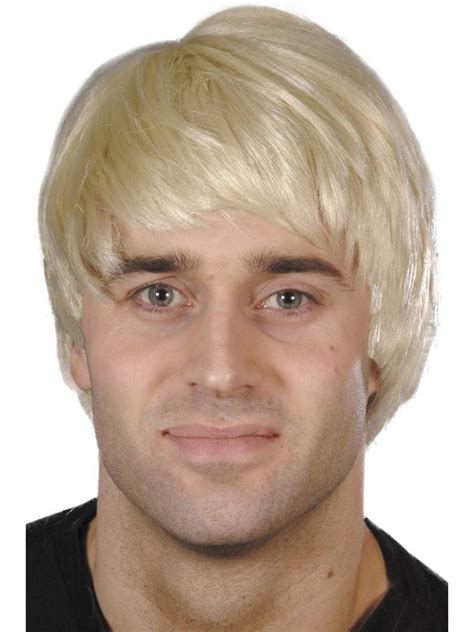 Man Wig Blonde Sythetic 4" Cropped Wigs