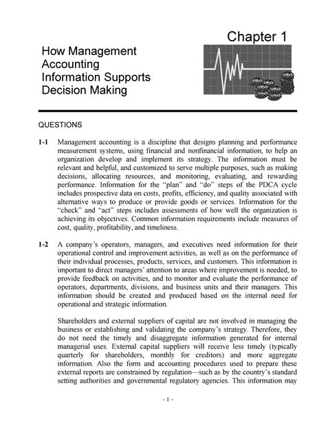 Management Accounting 6e Solutions Reader