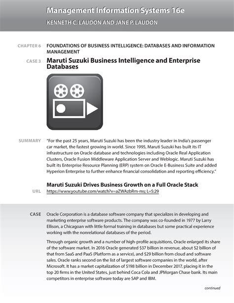 Management Information Systems Laudon Case Study Answers PDF