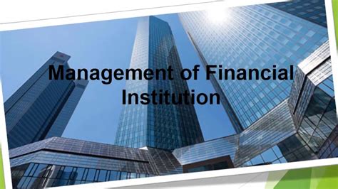 Management of Financial Institution and Services Reader