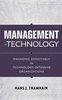 Management of Technology Managing Effectively in Technology-Intensive Organizations Epub