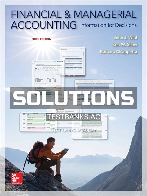 Managerial Accounting 6th Edition Solutions Manual Ebook Epub