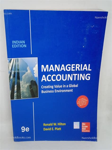 Managerial Accounting 9th Edition Hilton Connect Answers Kindle Editon