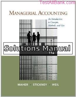 Managerial Accounting Maher Solutions 11e Reader