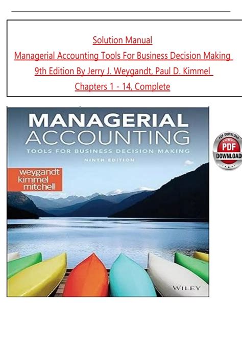 Managerial Accounting Weygandt Solutions Manual Chapter 9 Doc