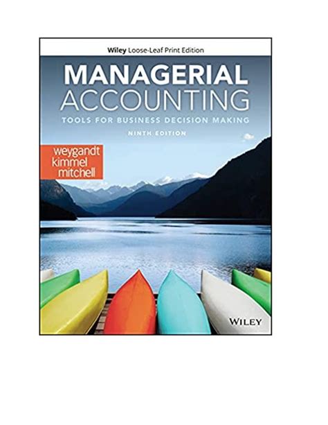 Managerial Accounting Weygandt Solutions Manual Download PDF