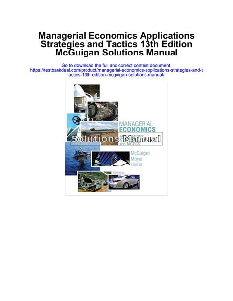 Managerial Economics Applications Strategy Tactics Answers Kindle Editon