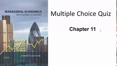 Managerial Economics Chapter 11 Answers Reader