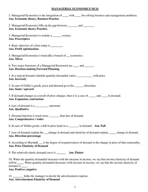 Managerial Economics Questions And Answers Ch14 Epub