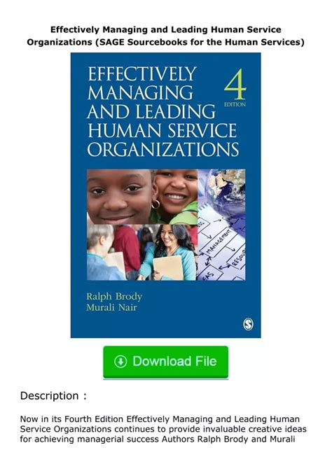 Managing Human Service Organizations Reader