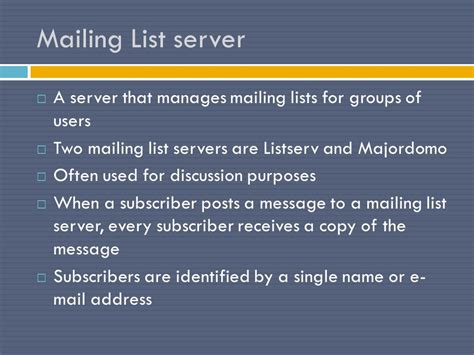 Managing Mailing Lists Majordomo PDF