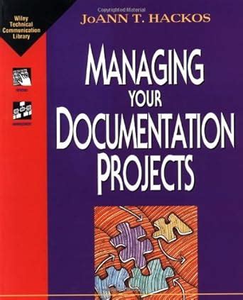 Managing Your Documentation Projects 1st Edition Doc