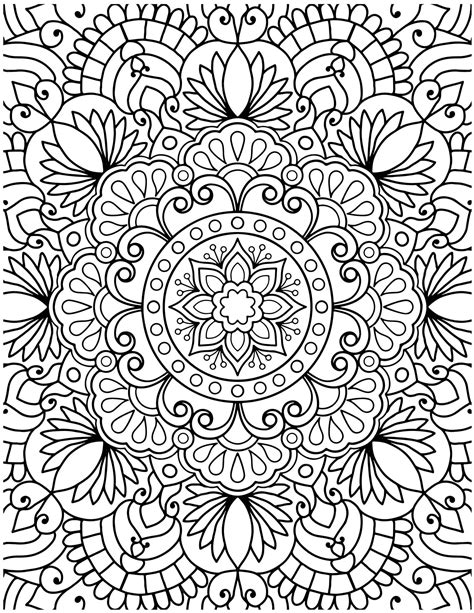 Mandala Adult coloring Books CupCake and Flower Design Epub