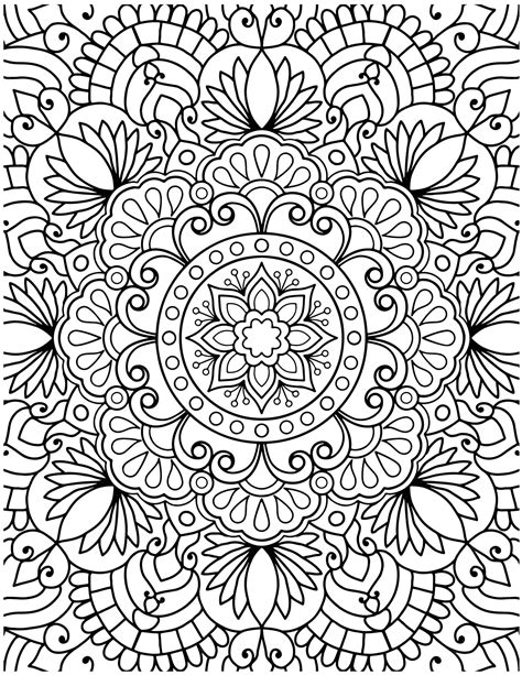 Mandala Adult coloring Books CupCake and Flower Design Epub