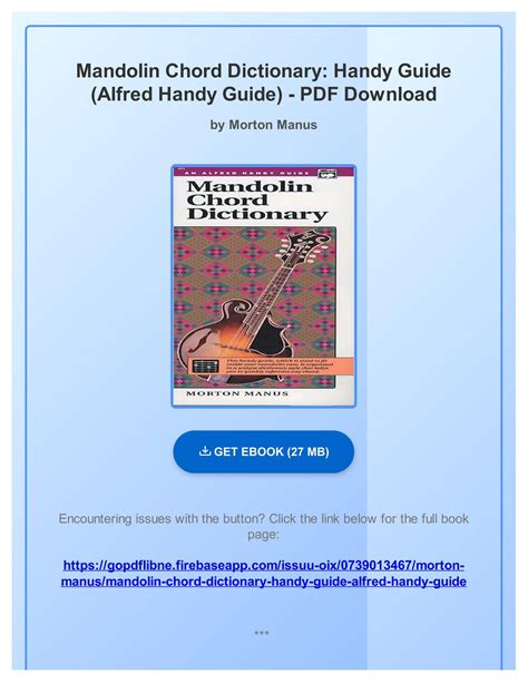 Mandolin Chord Dictionary Handy Guide Alfred Handy Guide Doc