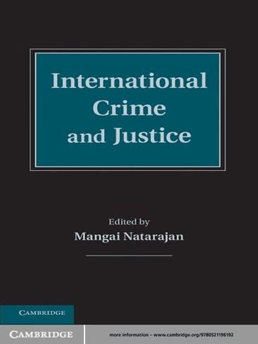 Mangai Natarajan (Ed.): International Crime and Justice PDF Book Reader