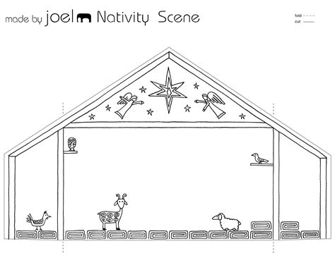 Manger Scene Template