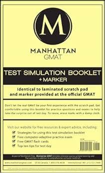 Manhattan GMAT Test Simulation Booklet w Marker Doc