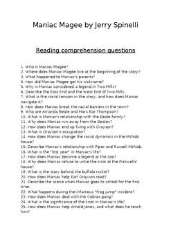 Maniac Magee Comprehension Questions Answers PDF