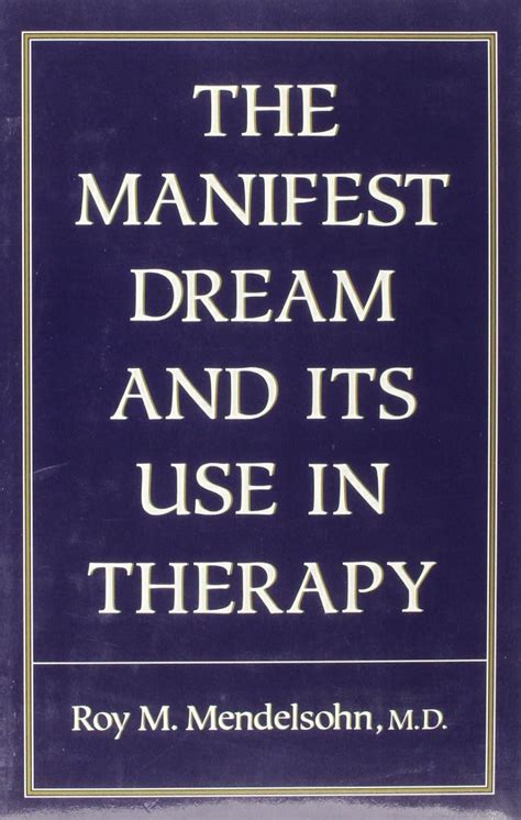 Manifest Dream and Its Use in Therapy PDF