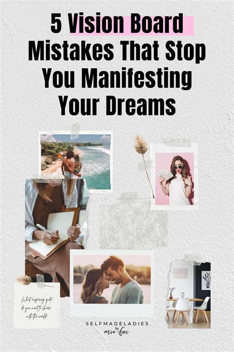 Manifest Your Dreams: A Comprehensive Guide to Vision Board Categories