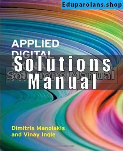 Manolakis Solution Manual Ebook Kindle Editon