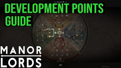 Manor Lords: A Comprehensive Guide to Development Points