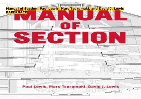 Manual Section Paul Lewis Reader