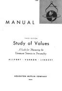 Manual Study of Values A Scale for Measuring the Dominant Interests in Personality Pre-Pack of 35 Kindle Editon