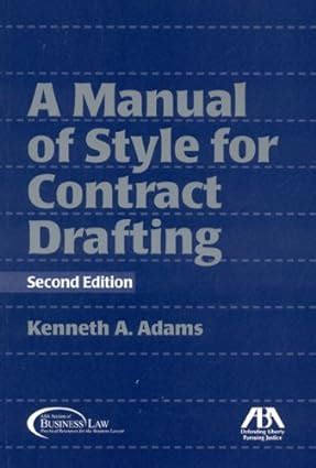 Manual Style Contract Drafting Doc