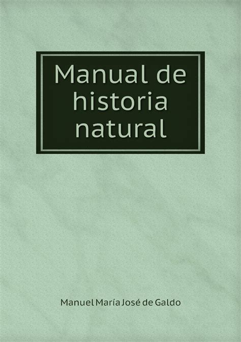 Manual de Historia Natural... PDF