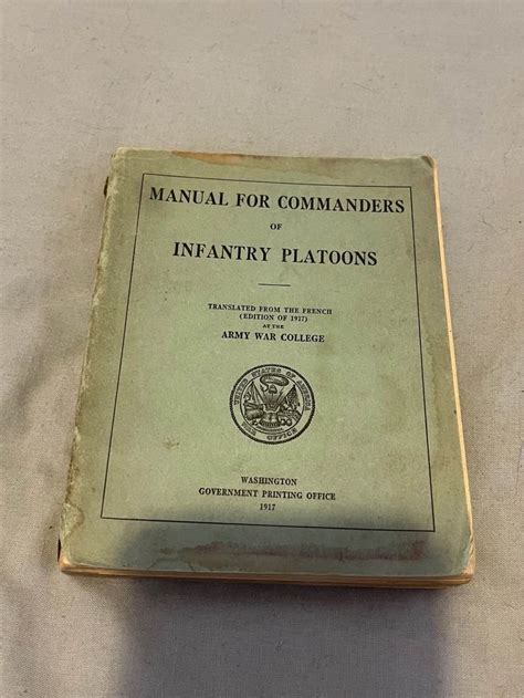 Manual for Commanders of Infantry Platoons Doc