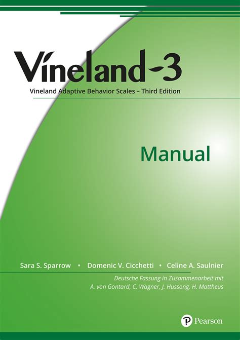 Manual for vineland adaptive behavior scales Ebook PDF